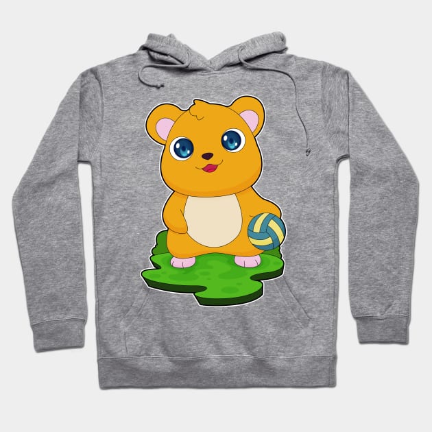 Hamster Volleyball player Volleyball Hoodie by Markus Schnabel
